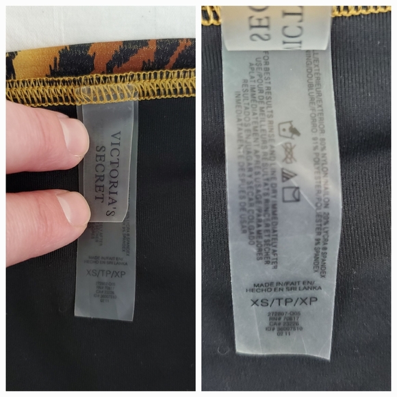 Victoria's Secret Swim Bombshell Tiger Print Shimmer Bikini Top & Bottom 34A XS - Picture 14 of 16